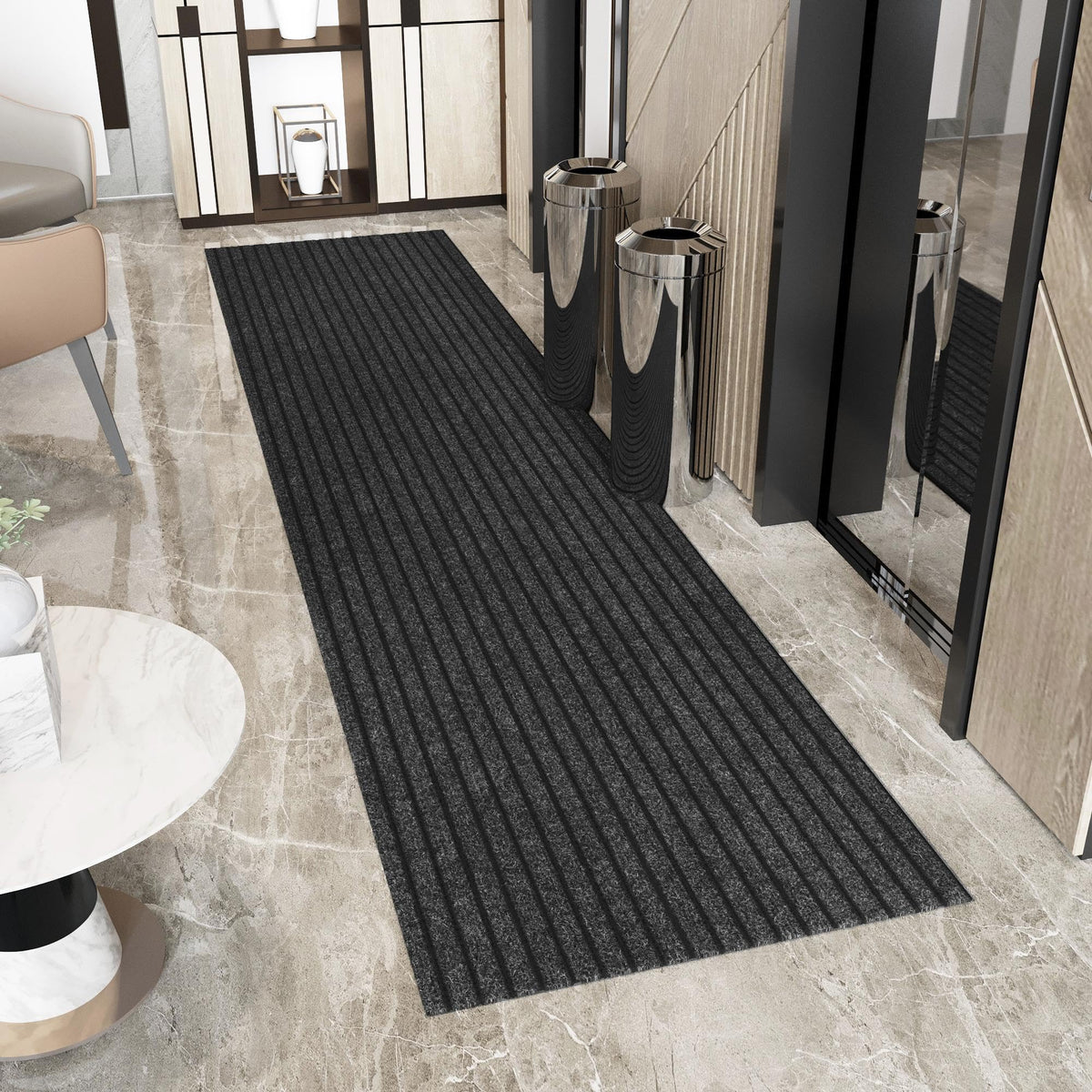 2x53 Hallway Runner Rug (Black / 2' x 53' (Runner))