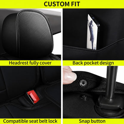 Car Seat Covers Fit for Chevy Trailblazer 2021 (#017 Black&Redline / 5.Trailblazer-5 seat covers full set)
