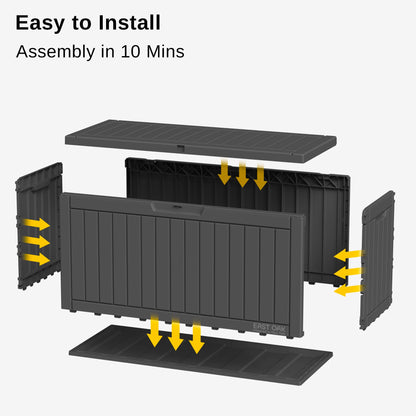 Outdoor Storage Box (Black / 60 Gallon)