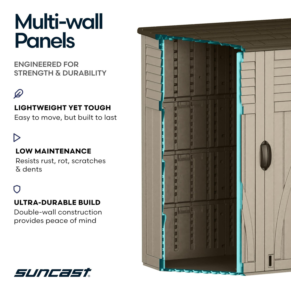Outdoor Storage Shed (Taupe)