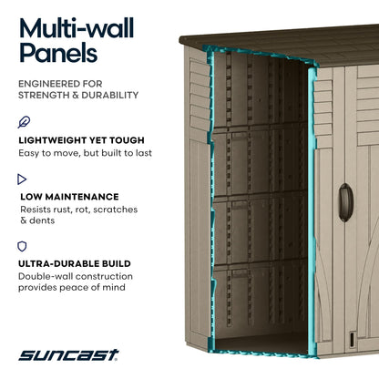 Outdoor Storage Shed (Taupe)