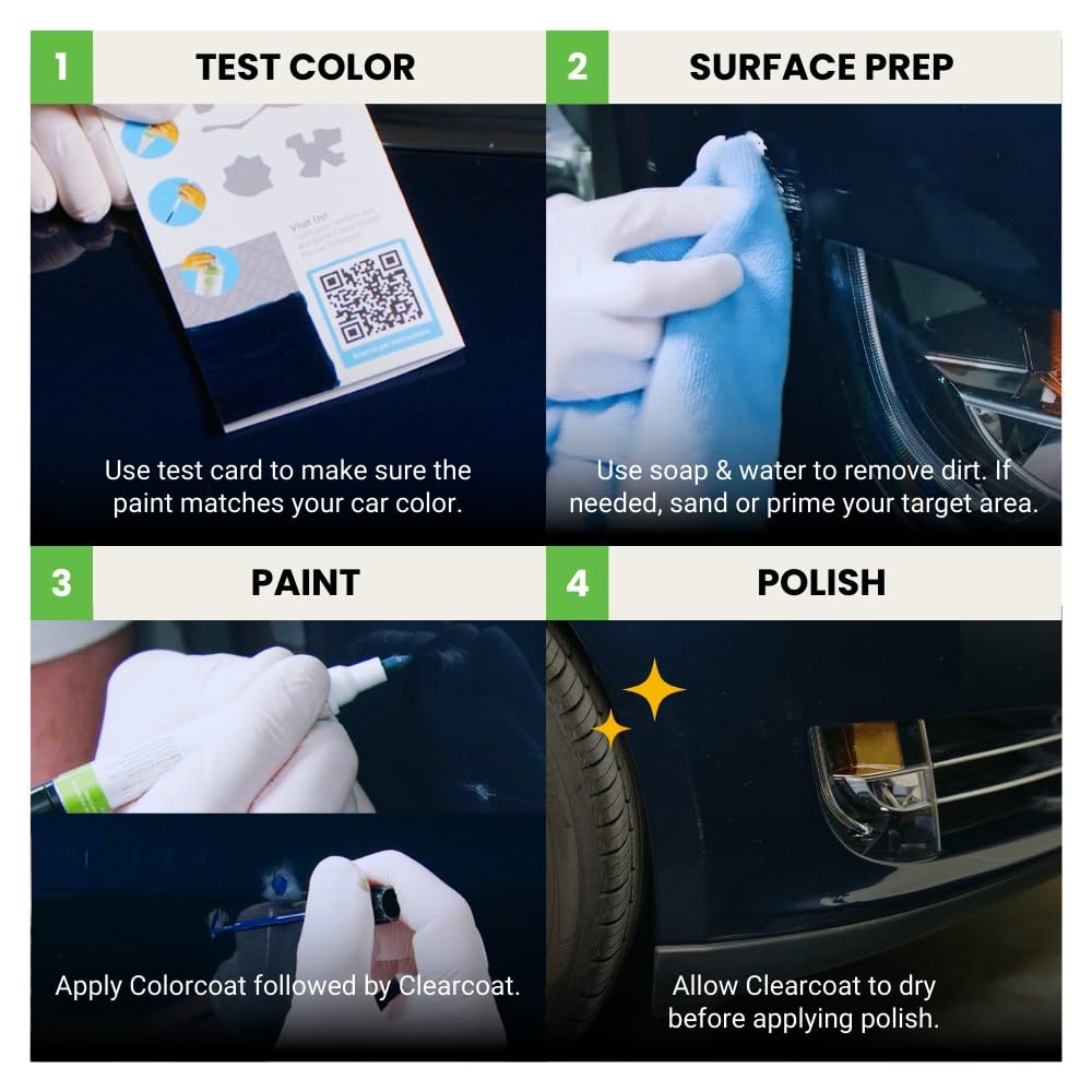 8V5 Shoreline Blue Pearl Compatible with Toyota Exact Match Touch Up Paint Combo (Combo - Preferred Kit / Shoreline Blue Pearl)