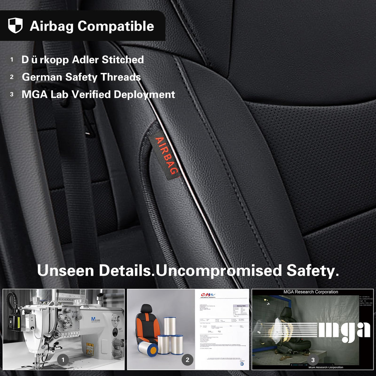 Car Sienna Seat Covers 2021 (Black / 2021-2026 8 Seats, 1st & 2nd Row Only)