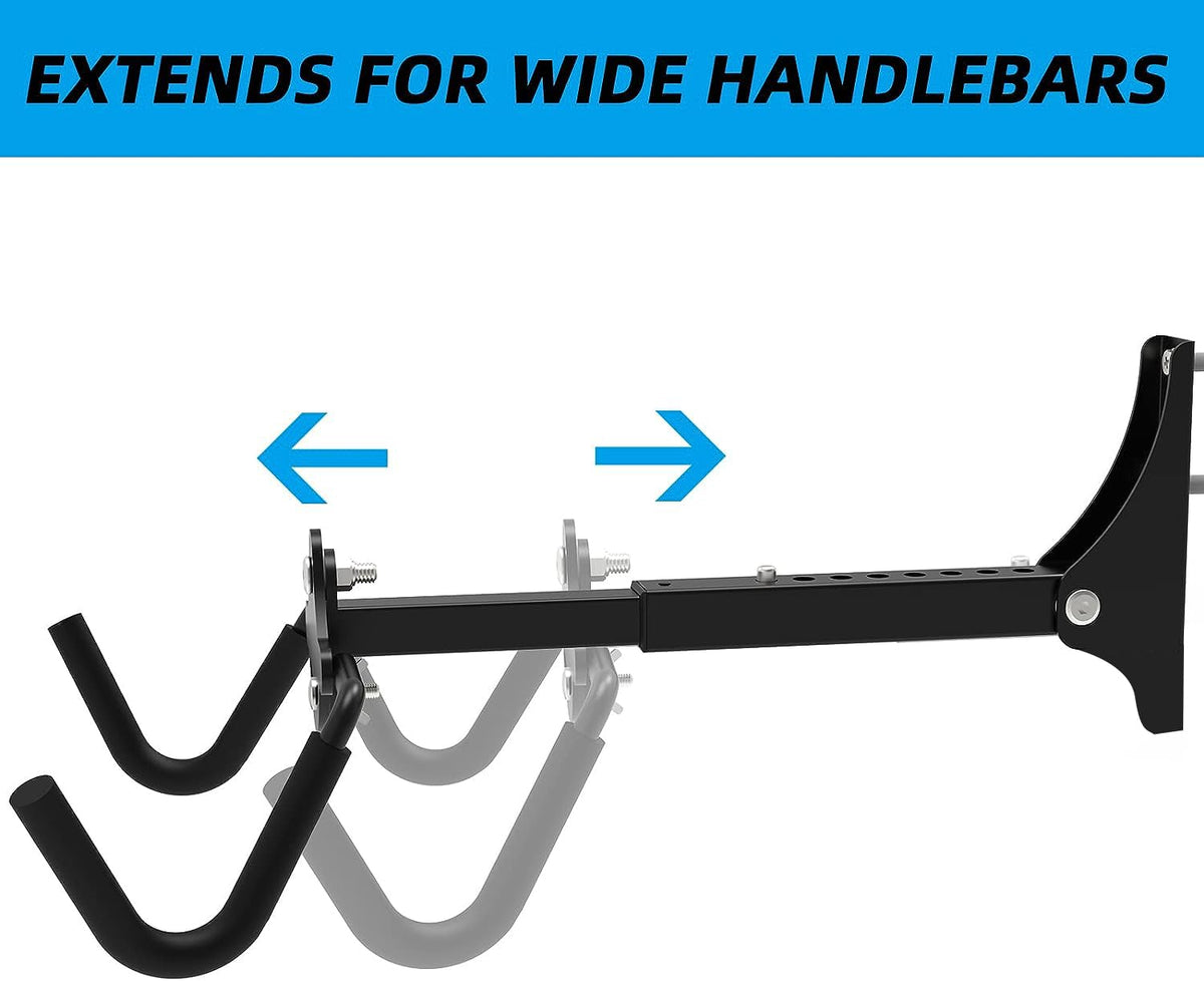 Foldable Bike Wall Mount Rack (Black 2 pack)