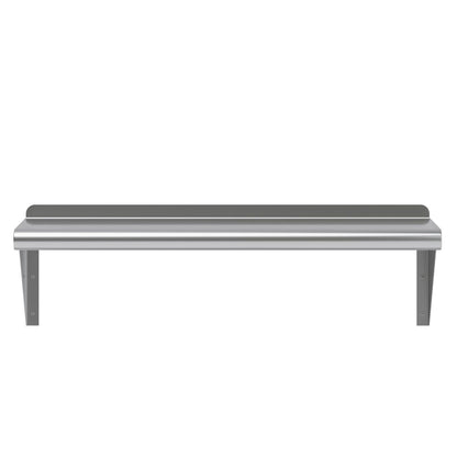 10 in. x 30 in. Stainless Steel Wall Shelf with Backsplash (10 in. x 30 in.)