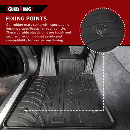 Rubber Floor Mats for Mercedes GLE W167 LWB 2020 (Floor Mat / GLE Class/AMG GLE 350/450 43/53/63S (W167))