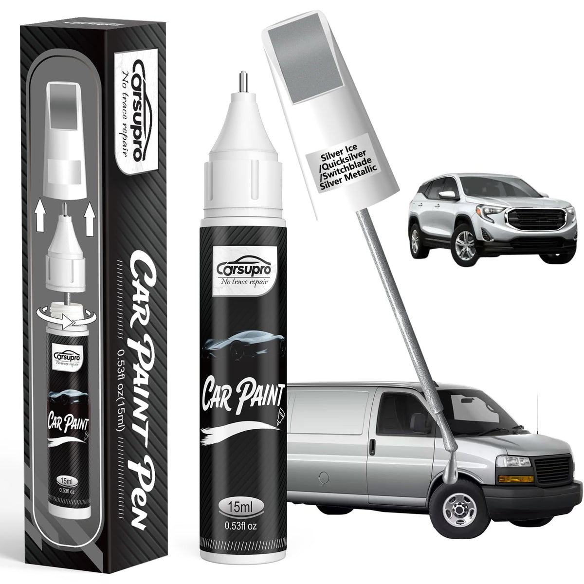 Silver Ice GAN (for GMC / Silver Ice/Quicksilver/Switchblade Silver Metallic(GAN/WA636R/WA8636/17) for Sierra/Terrain/Yukon/Acadia/Canyon/Savana/Savana Cargo/Savana passenger)