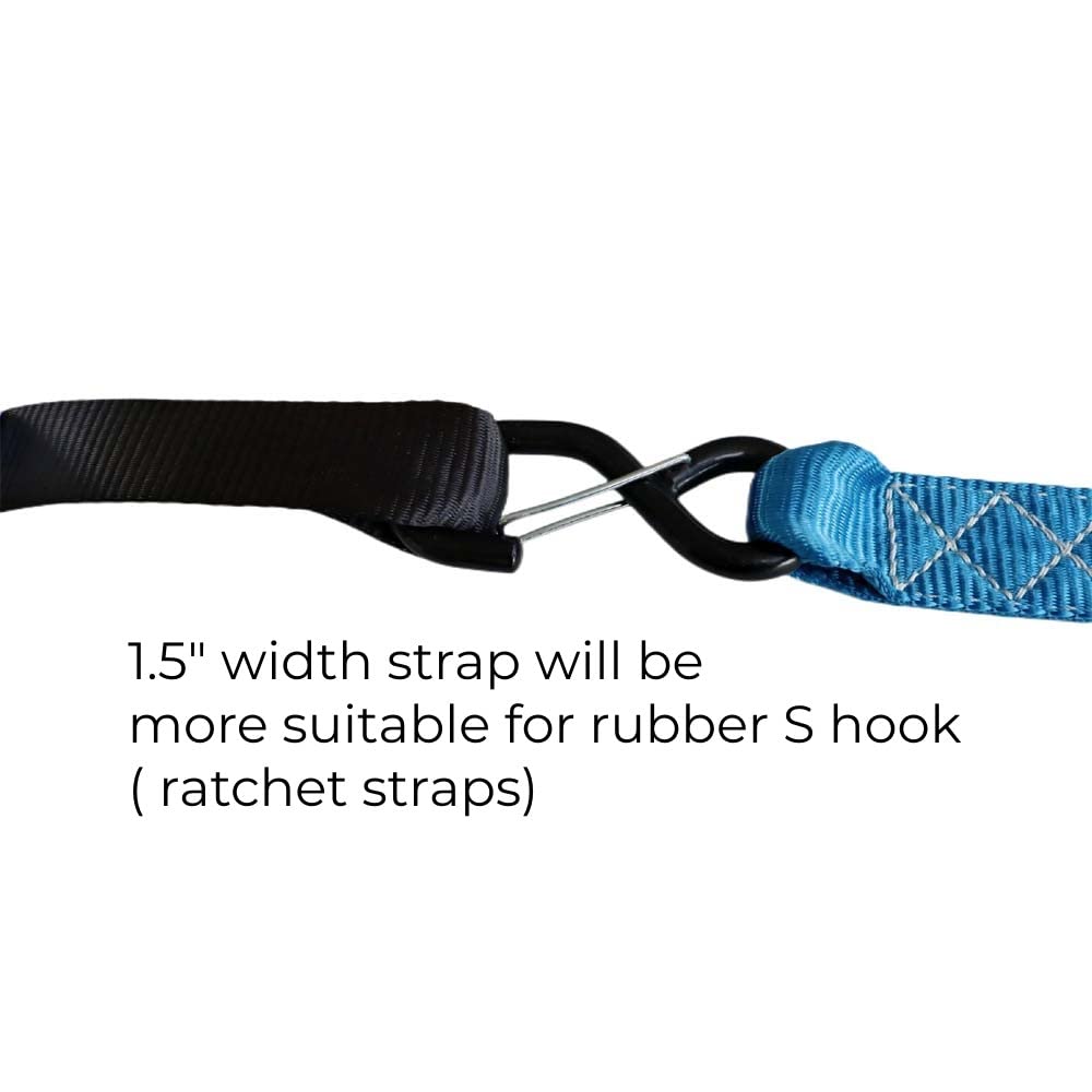 Soft Loop Tie Down Straps (Black)
