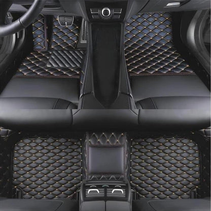 Customized Leather car Floor mats Suitable for 99% of car Models All (Black 2)