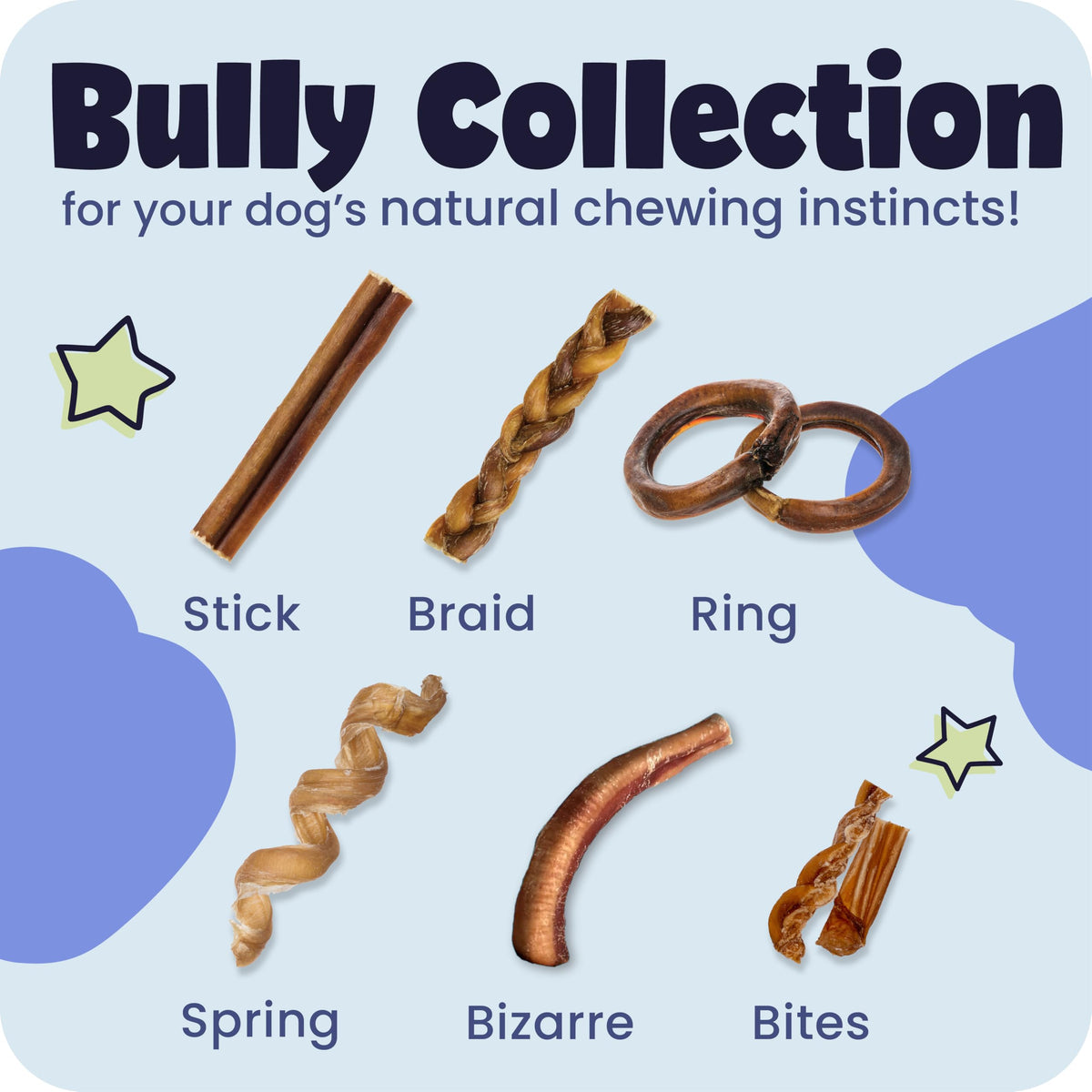 100% Natural 7" Braided Bully Sticks 1 lb Bag (7" / 1 Pound (Pack of 1))