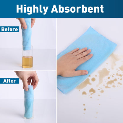 Microfiber Cleaning Cloths (5 Colors / 15P)