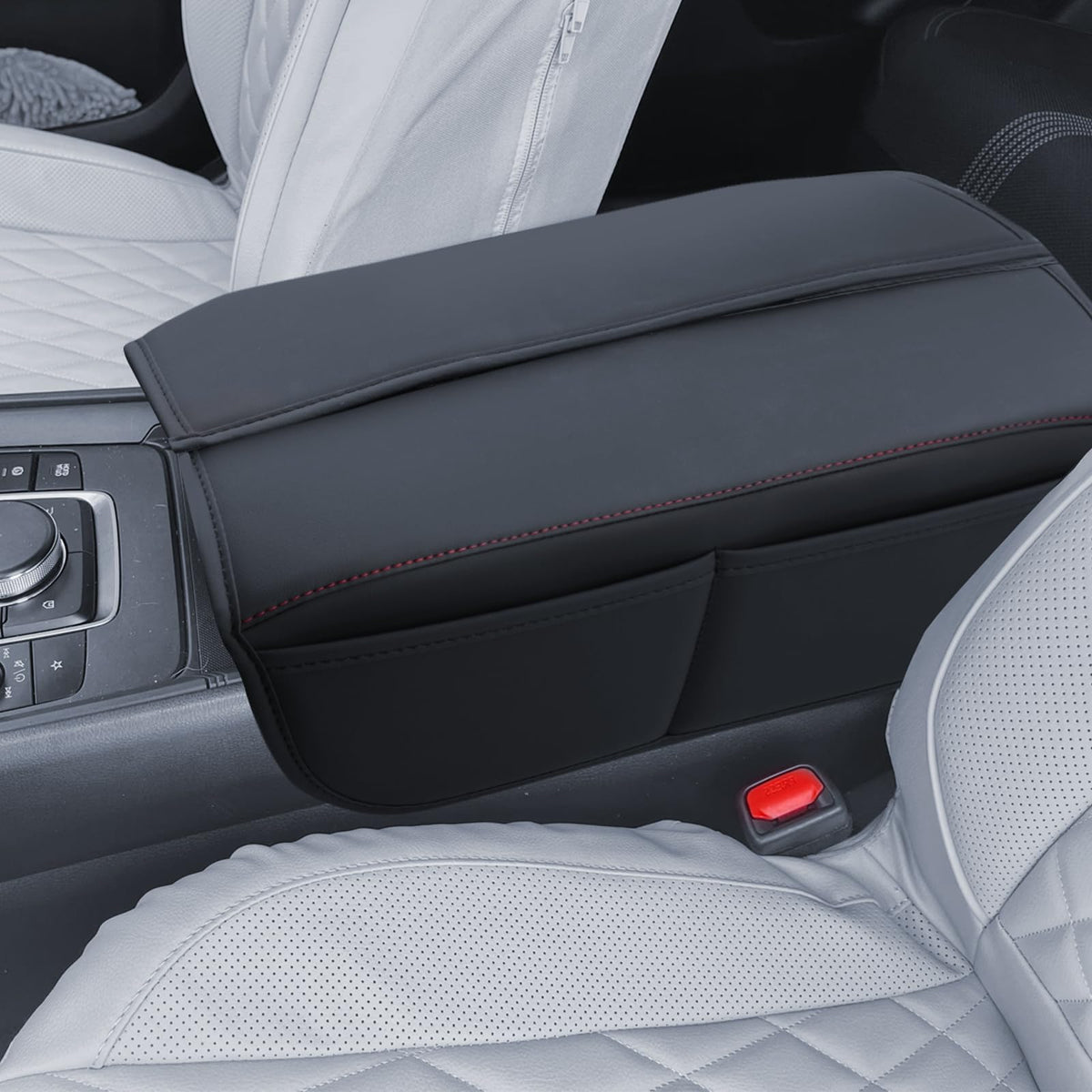 CX 90 Armrest Cover for 2024 2025 2026 Mazda CX90 Accessories Center Console Middle Lid Pad Protector for Car Elbow Rest (CX-90)