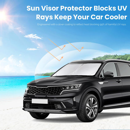 Custom Fit Sorento Windshield Sunshade for 2016 (for 2016-2020 KIA Sorento)