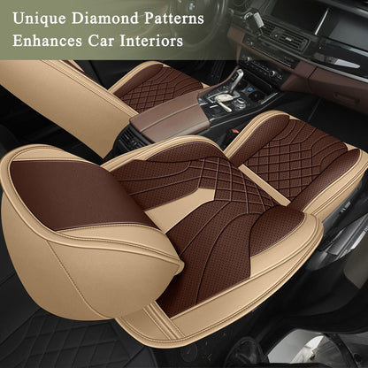Leather Front Set for Mazda CX (099 Beige&Brown / 56-CX-3-2 front seat covers only)