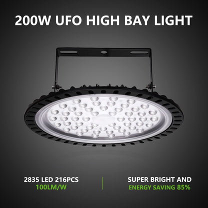 15 Pack 200W LED High Bay Lights