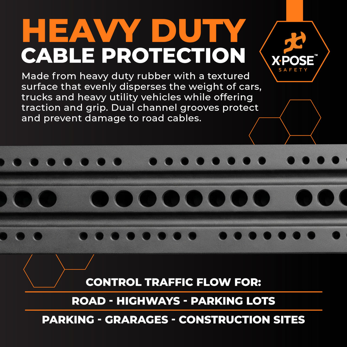 6 Ft Rubber Speed Bump (2) Speed Bump / 1 Pack)