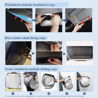 8pcs Thicken Sun Shades for Honda Pilot 2025 2026 Accessories (for Honda Pilot 2025-2026)