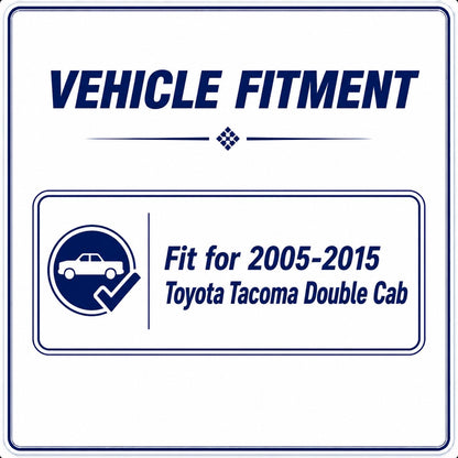 4PC Window Visors Rain Guards for 2005 (2005-2015 Toyota Tacoma Double Cab)
