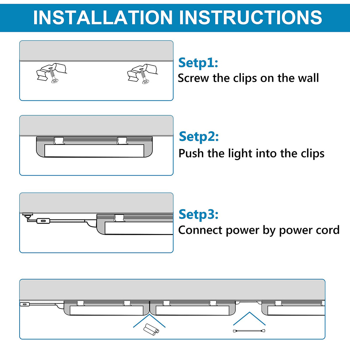 20-Pack) 8ft LED Shop Light Fixture, 144W 18000LM 6000K, Cold White, U Shape, Clear Cover, Hight Output, Linkable Shop Lights, T8 LED Tube Lights, 8 LED shop lights for garage 8 foot with plug (U-20PCS 8FT 6000K)