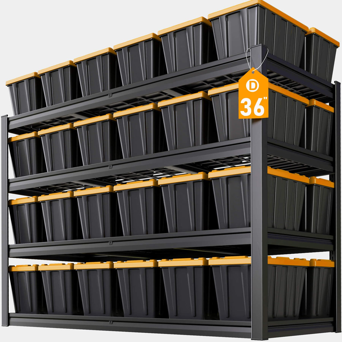 67" W Garage Shelving Heavy Duty (68"Wx36"Dx68"H | 4 Tier)