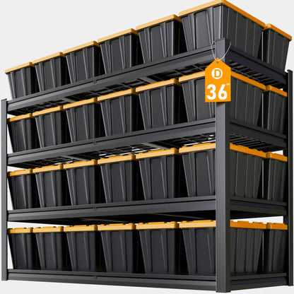 67" W Garage Shelving Heavy Duty (68"Wx36"Dx68"H | 4 Tier)