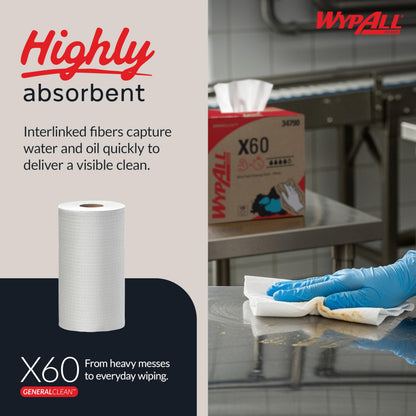 GeneralClean X60 Multi (Small Roll / 12 Rolls / White)