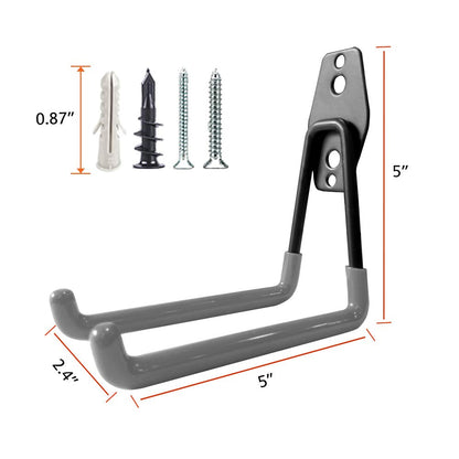 Garage Storage Utility Hooks (Gray)