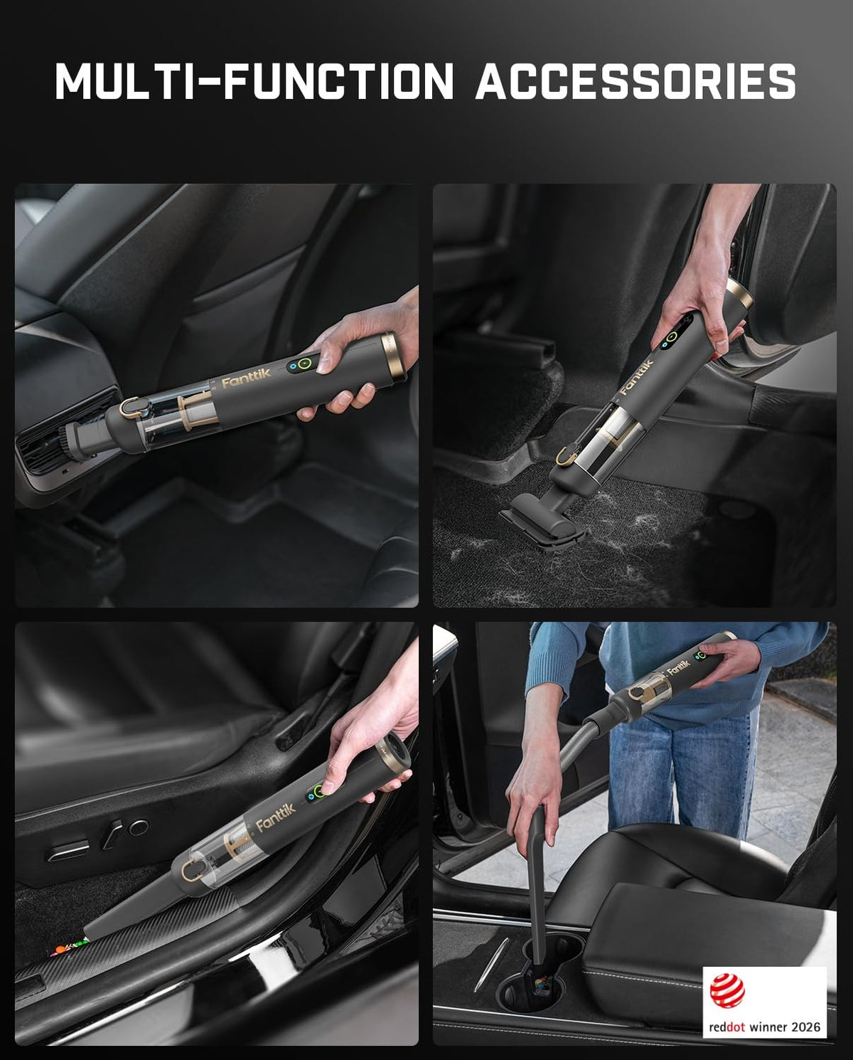 Slim V10 APEX Cordless Car Vacuum (Gray)