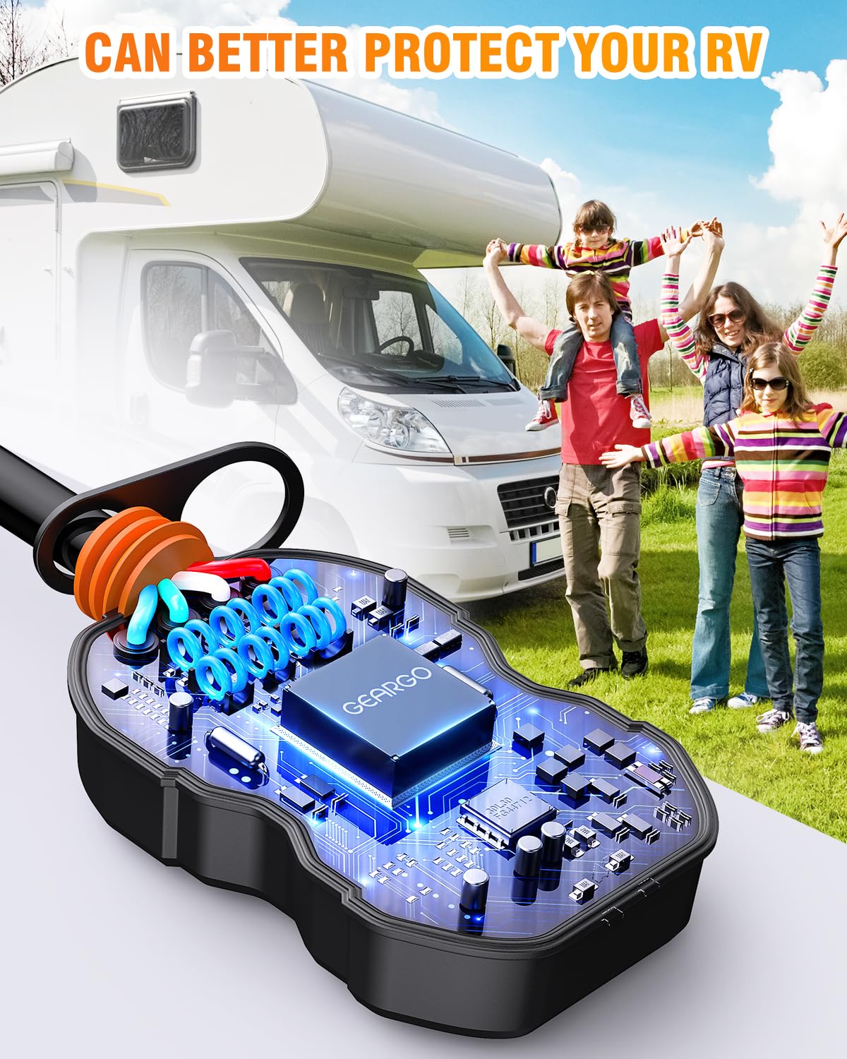 RV Surge Protectors 50 Amp (orange-50amp)
