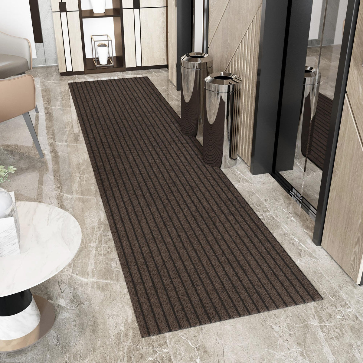 2x27 Hallway Runner Rug (Brown / 2' x 27' (Runner))