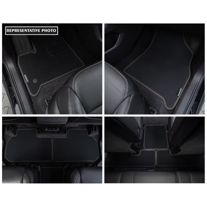 All Weather Car Floor Mats Compatible with Hyundai Palisade 2020 (Black/Black / For Palisade 20-25)