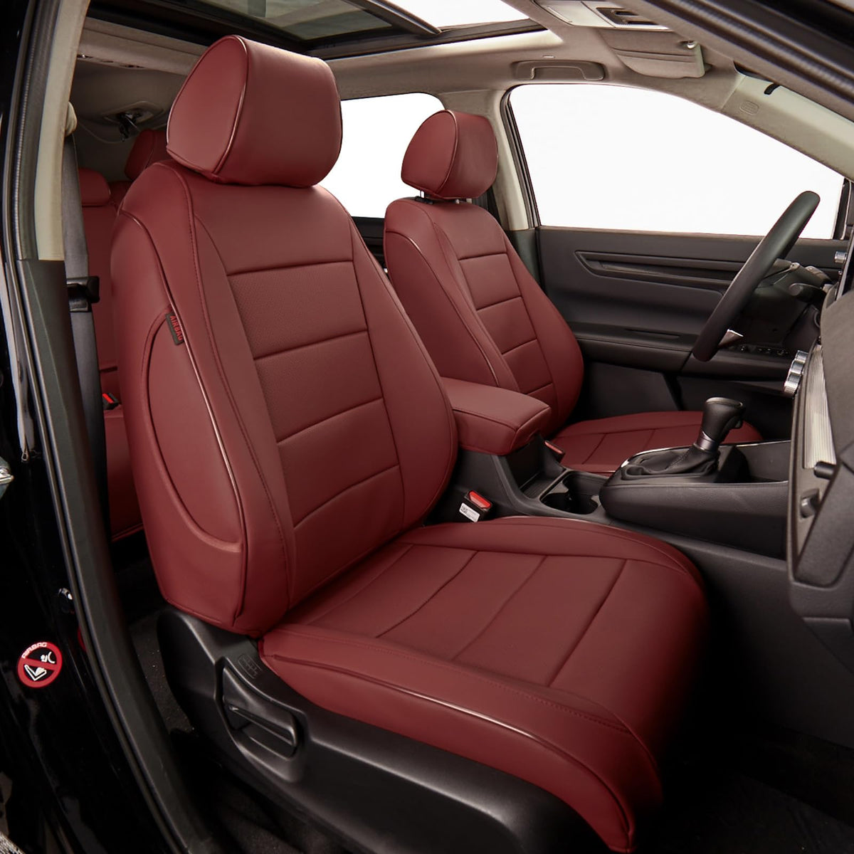 Custom Seat Covers for KIA Sportage Hybrid LX (Burgundy / 2023-2027 Sportage Hybrid LX)