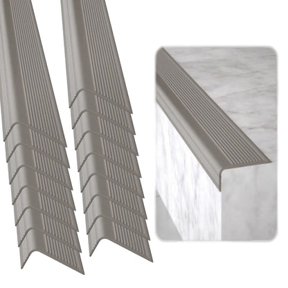 Stair Nose Molding (Stair Edge Protectors - 15 Pack / Gray)