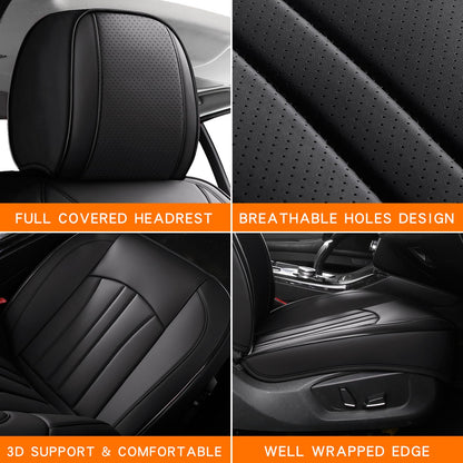 Car Seat Cover Full Set (Black / Full Set)