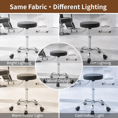 Tatto Rolling Chair (Black / No Back & Footrest)
