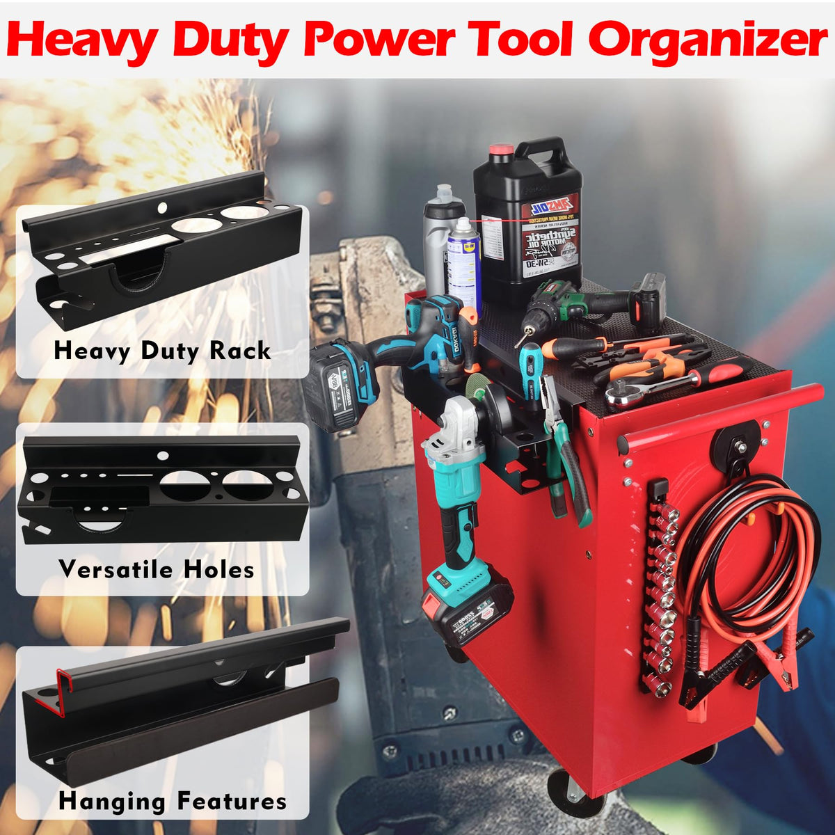 Power Tool Organizer (Drill Driver Angle Grinder Holder)