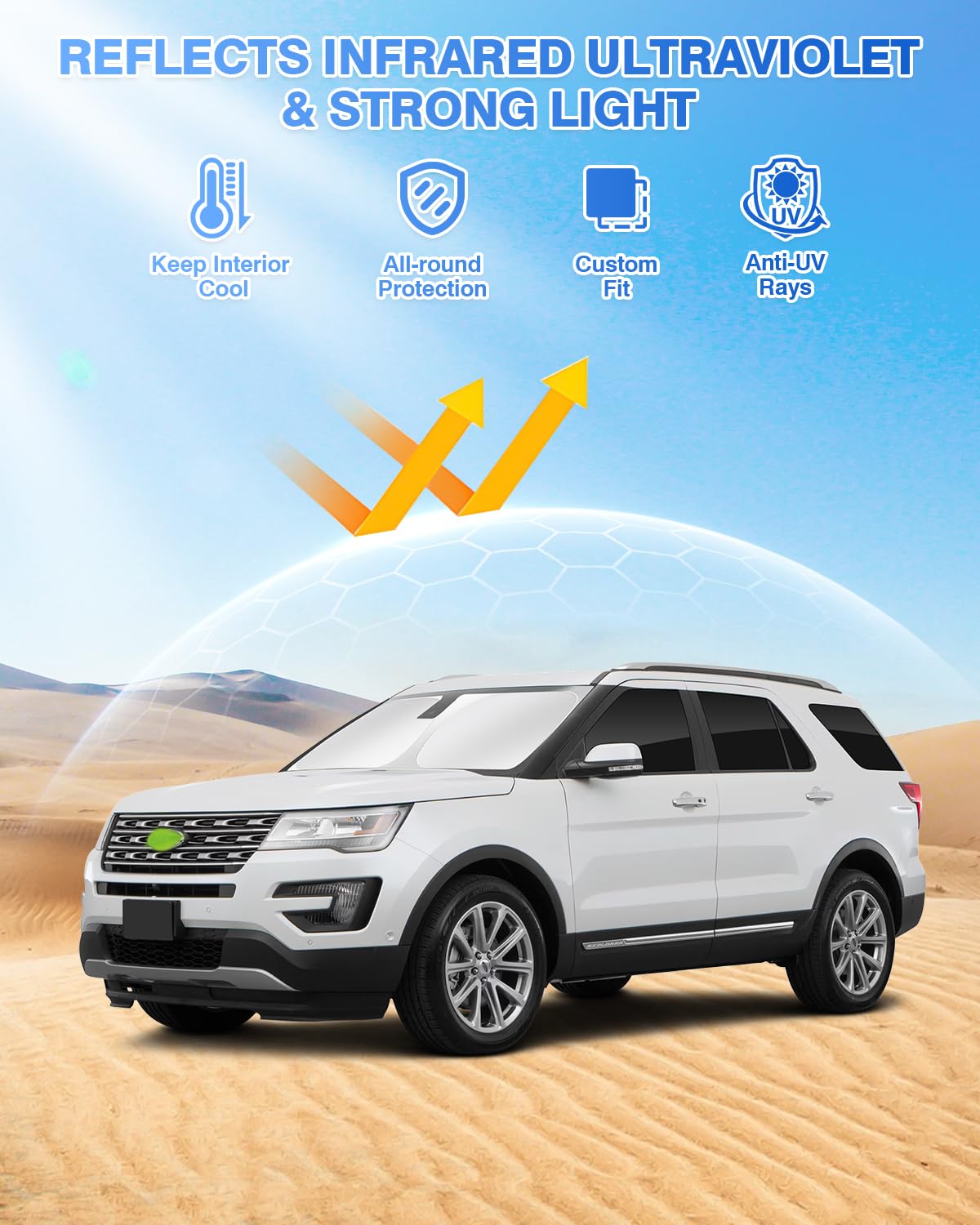 Sunshades for Ford Explorer 2011 (Ford Explorer 2011-2019)