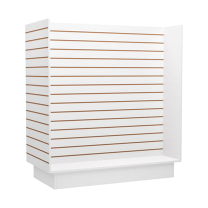 H Unit Slatwall Gondola Display (White)