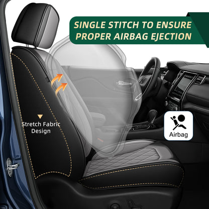 Car Seat Covers for Lexus ES 300h (128 Black&Grey / 66-ES 300H/350-2 front seat covers only)